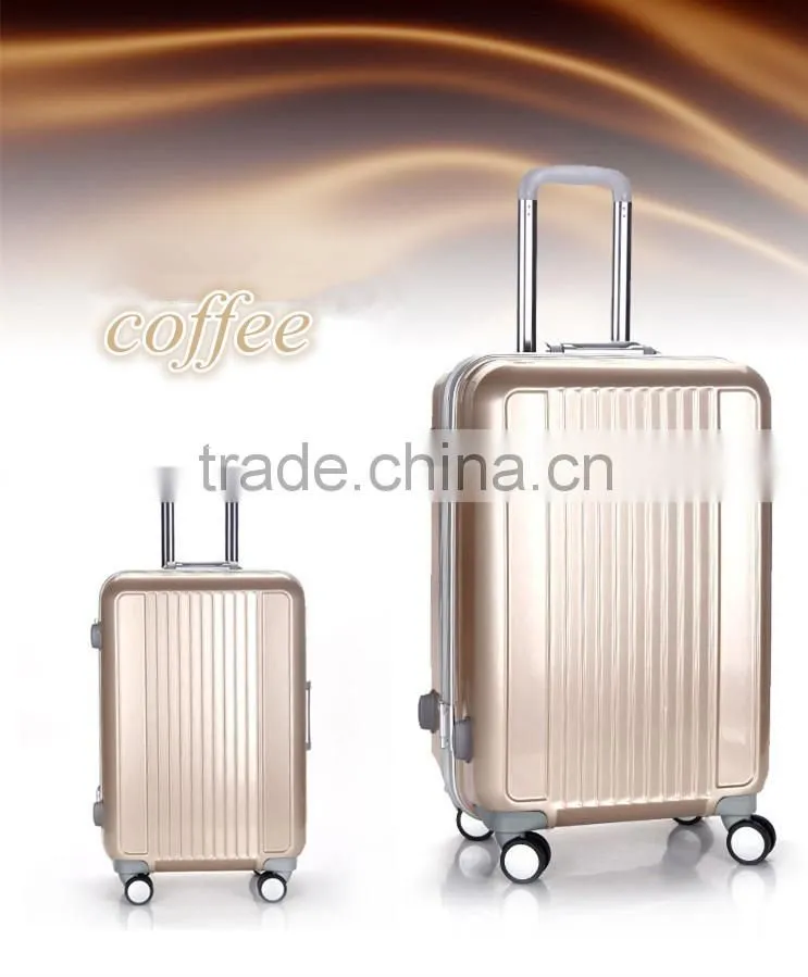Colorful PC travel trolley hard shell luggage