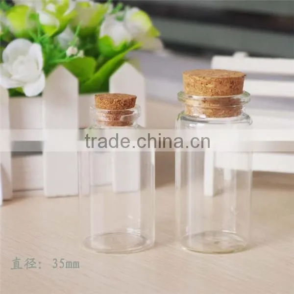 35mm diameter small bottle with cork