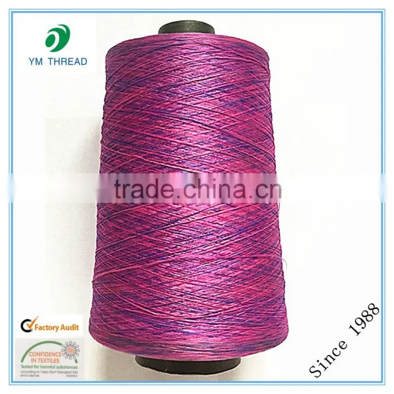 100% Polyester Space Dyed Yarn 150D For Shoe Upper Vamp