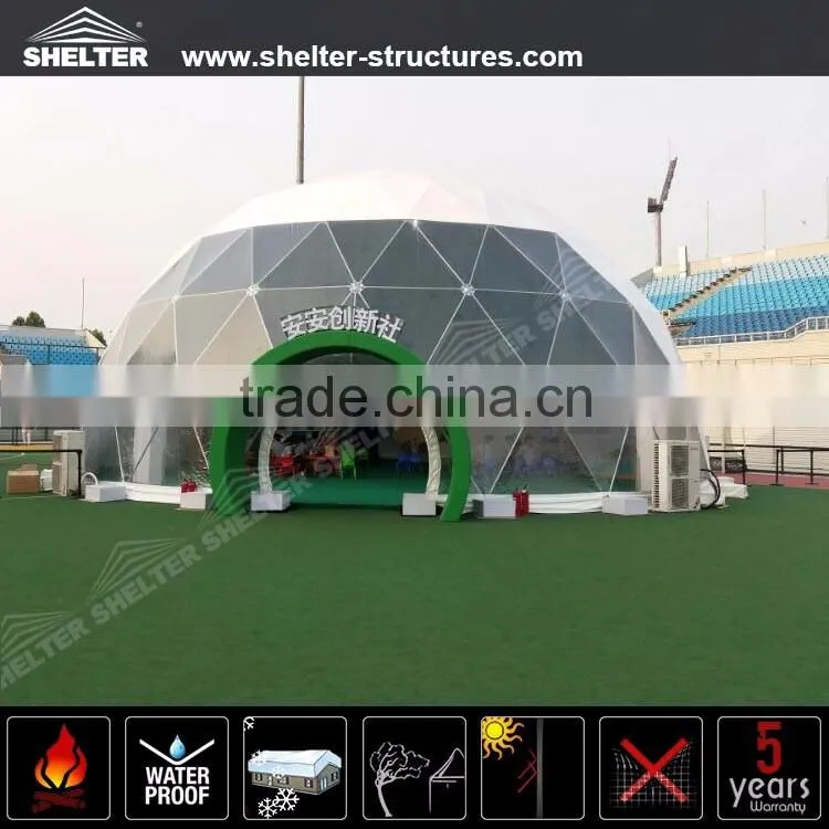 Guangzhou manufacture supply 5m- 40m dome house tents for BMX Children