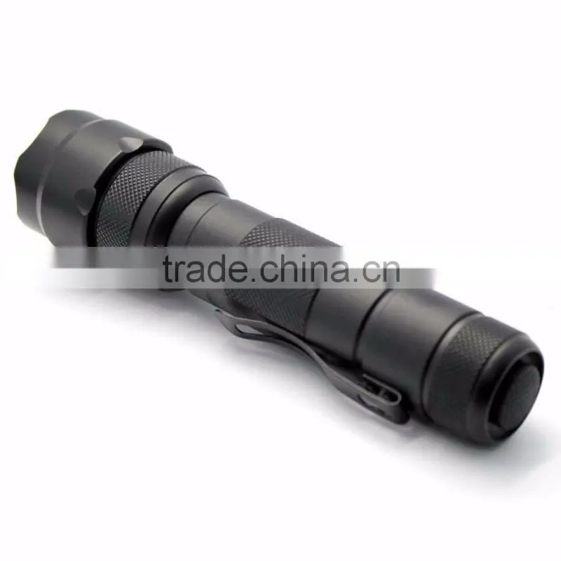 Soshine TC4 LED 900lm 7-Mode White Control Tactical Flashlight- Black (1 x 18650)
