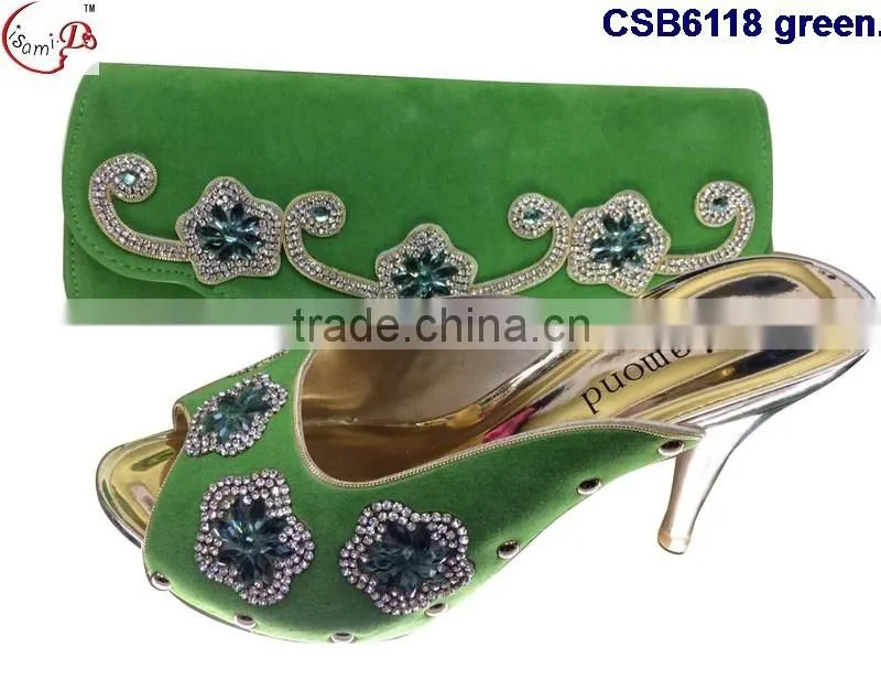 CSB6118 2016 The latest fashion woman italy style high heel sandal shoes with fashionable bags
