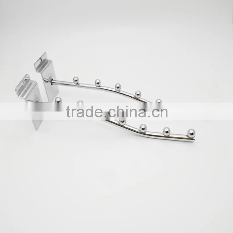 Custom Metal Wire Beaded Hooks Tube Hanging Clothing Hooks