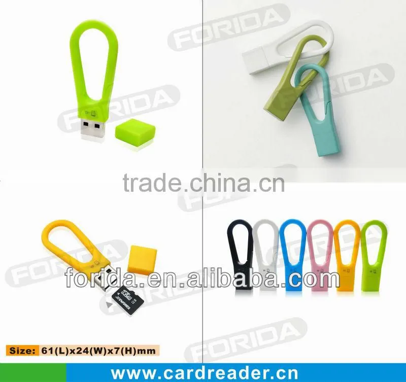 CUSTOMIZED COLORFUL CAPABLE TINY USB CARD READER