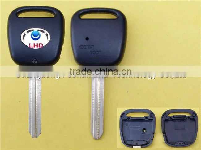 Uncut TOY43 Remote key shell case for TOYOTA With Logo and one side hole