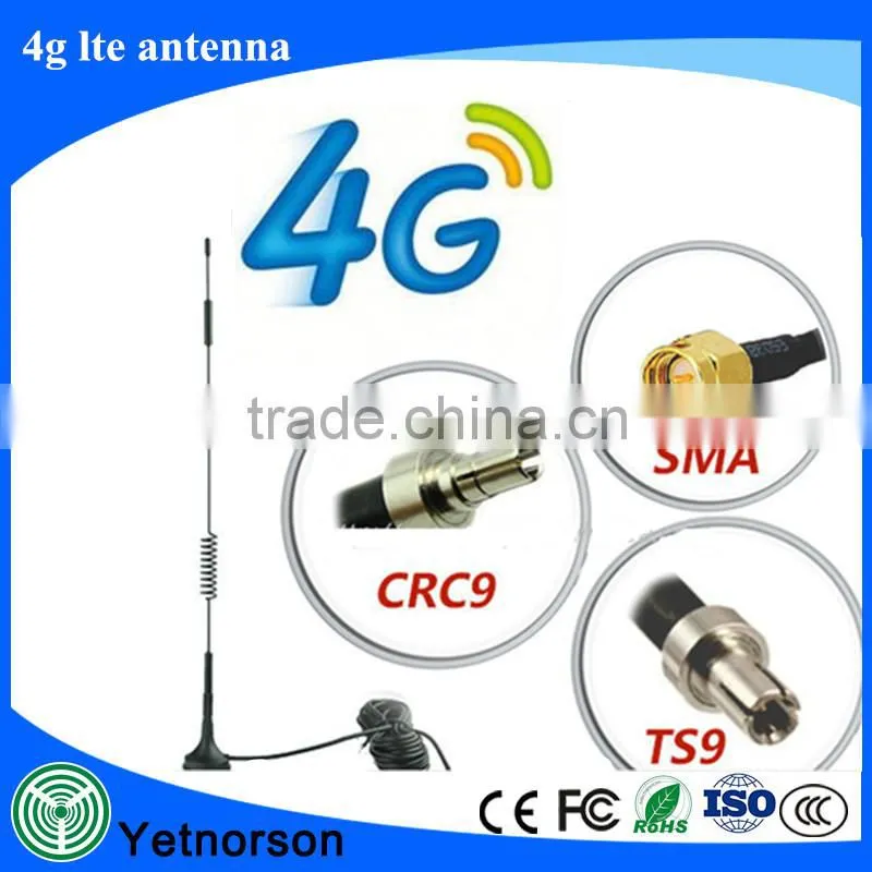 9dBi 700-2700MHz 4G Antenna with CRC9/TS9/SMA Connector