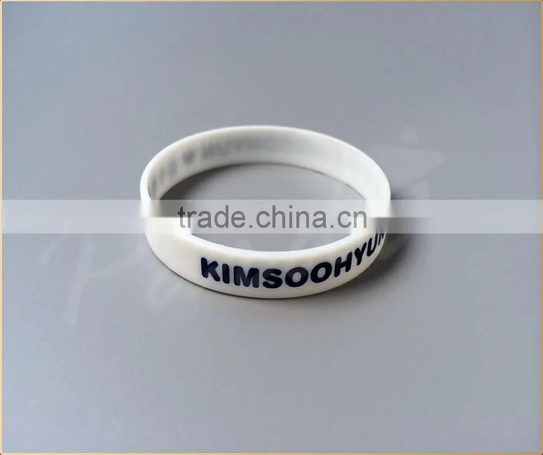 Advertising custom silicon wristband rubber bracelet