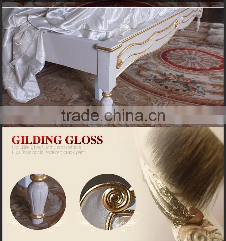 2016 Top sale Luxury Italian bed classic 0antique bed Hot sell europe designs king size beds 1411CJ