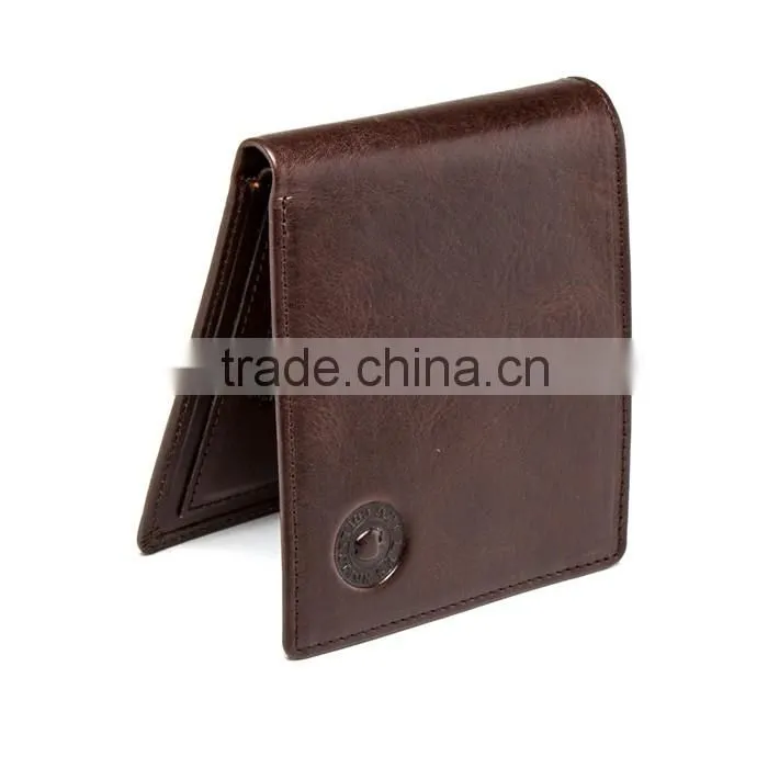Factory Price 2016 Hot Sell Special Design Genuine Leather Men Purse