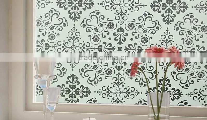 2D PVC decorative Foil Printing Static Decorative Stretch Film PVC decorative Foil Self adhesive window film