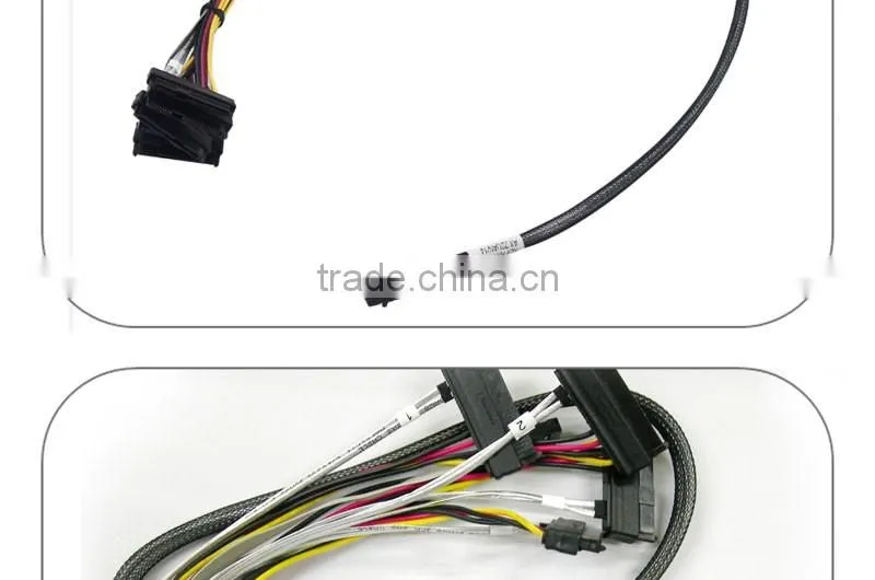 1 Meter Internal Mini SAS HD SFF-8643 to 4 x 29-Pin SAS SFF-8482 Cable