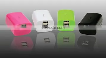 New products AC power plug adapter dual usb travel charger