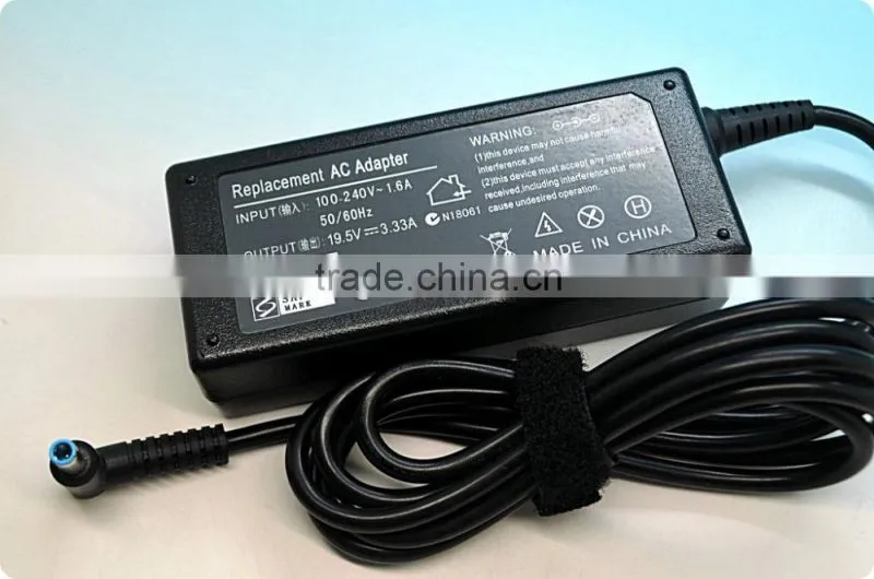 19.5V 3.33A 65W 4.5*3.0 blue tip for HP Laptop Charger
