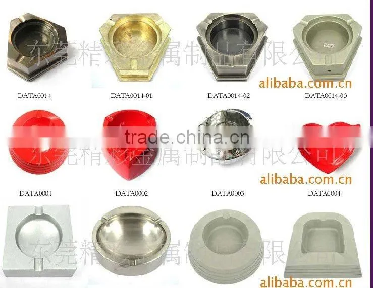 90mm square with round inner bule metal ashtray