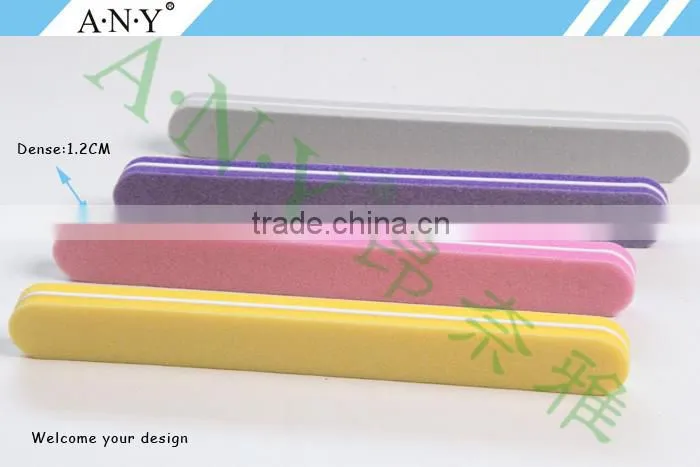 Professional Nail Care Polishing Sponge Sanding Nail File 100/180 Grit