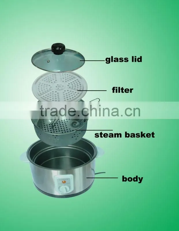 Stainless steel electric fryer microwave with filter and basket