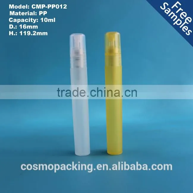 empty plastic PP 10ml Atomizer Refillable Pump Spray Bottles Makeup Perfume Bottle