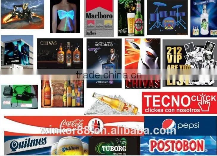 China high quality waterproof promotional music equalizer el car sticker poster printing