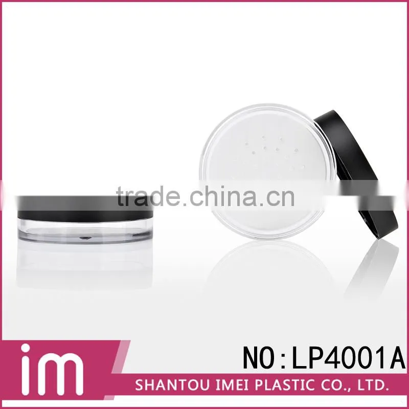 luxury plastic loose powder jar