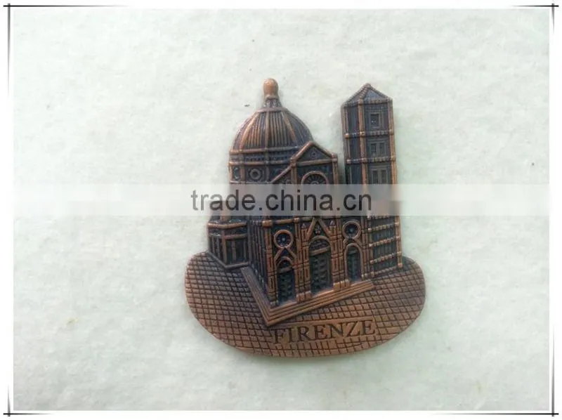 fashionable ship shape metal fridge magnet