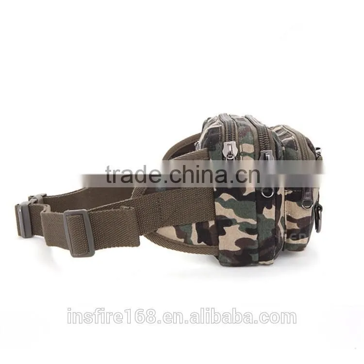 2016 outdoor waist bag fashionable classical canvas waist leg bag