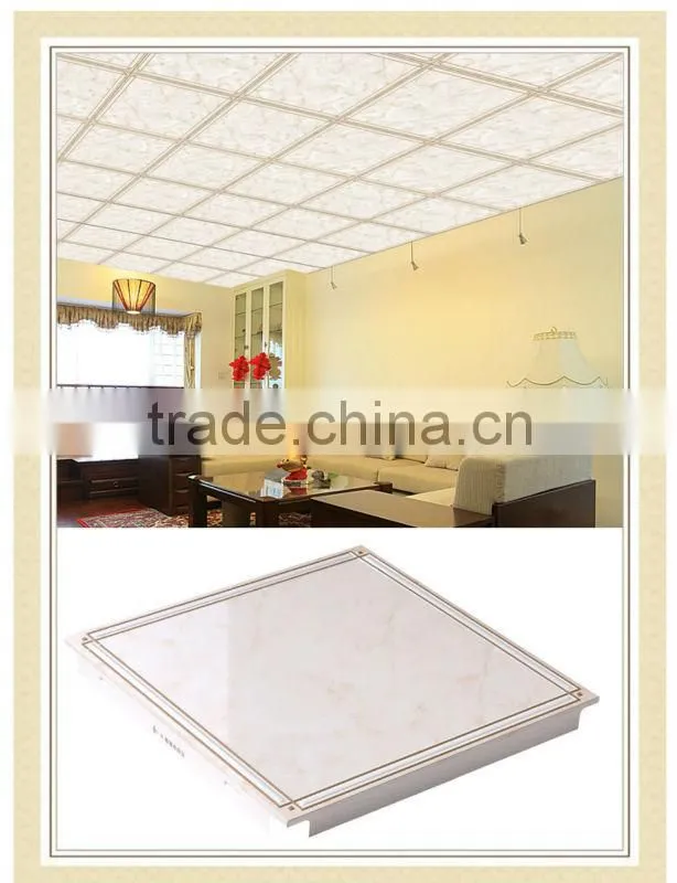 HTL38 Aluminium clip-in decorative ceiling tiles for home decor