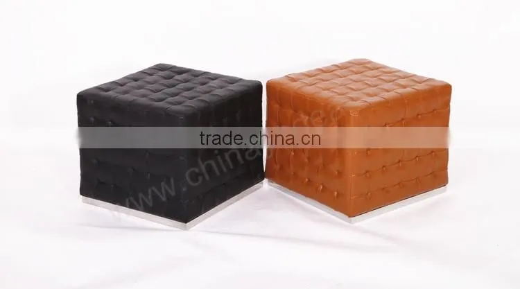 Modern Cube Ottoman leather furniture Cube Ottoman