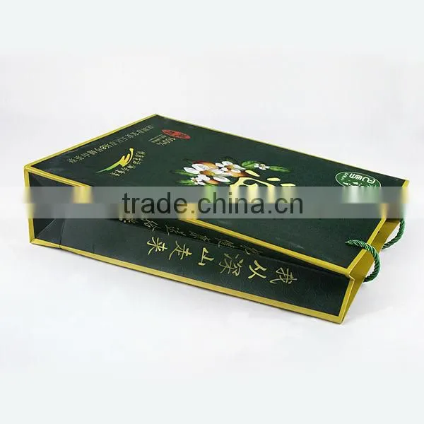 Paper Bag with handle shopping bag green and environmental bag