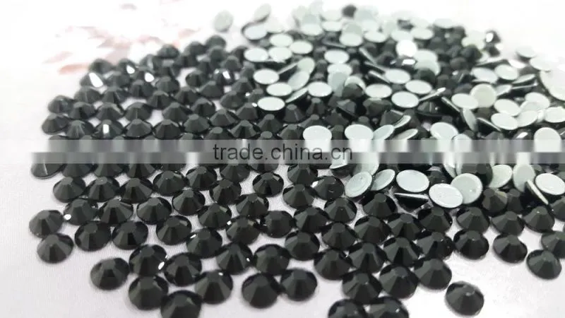 sparkling super shine ss20 jet black color hot fix rhinestone