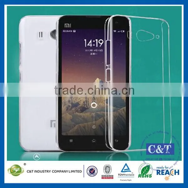 C&T 0.3mm Ultra Thin Clear Rubber Soft TPU Matte Case Cover for Xiaomi Mi 2/2s
