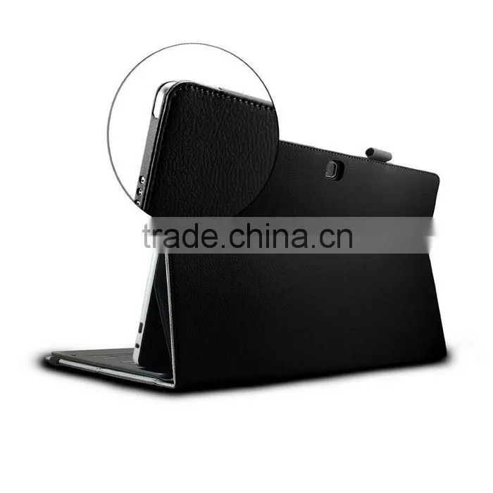 Tablet Folio Stand case for Samsung Galaxy Tab Pro S with Elastic Strap