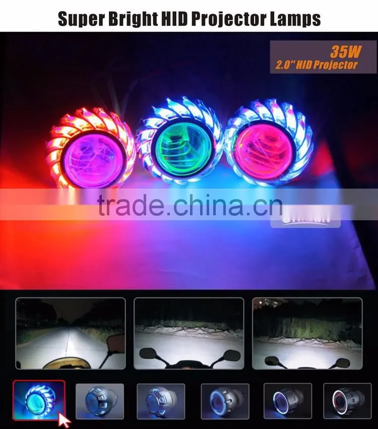 35W 2" inch HOT WHEELS Motorcycle Projector Lens Light