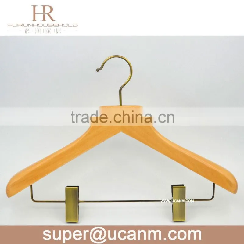 HRW-66J0W wood clothing hanger