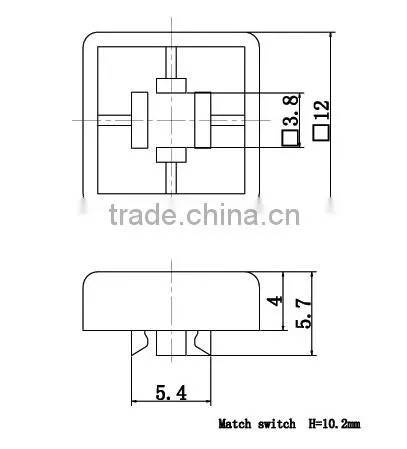 SC220 Push button switch cap