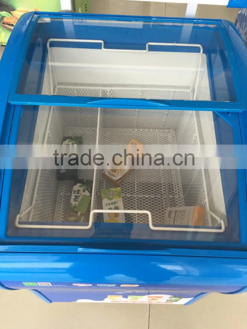 mini display freezer for ice cream 150L with CE