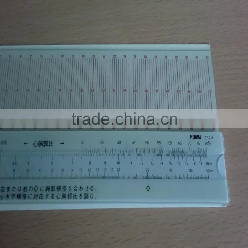 Medical cardiothoracic ratio scale for calculating cardio-thoracic rate made in Japan