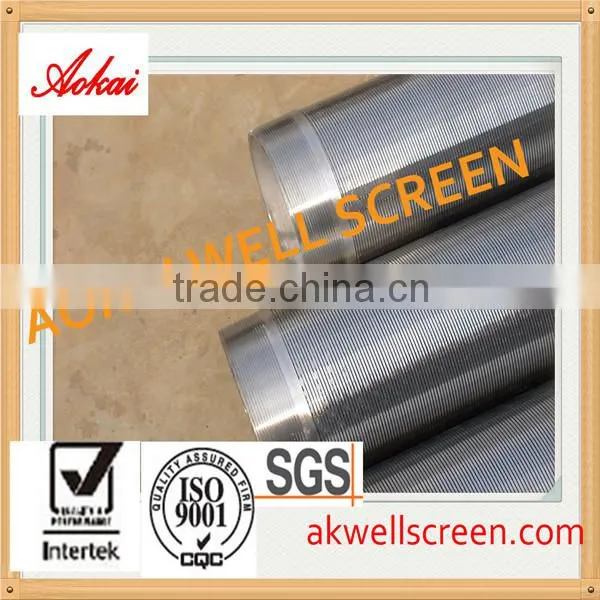 Wire-wrapped tainless steel screen pipe