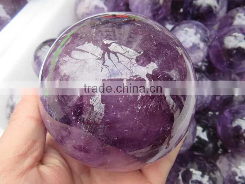 Customed charming natural quartz amethyst Crystal Ball/Sphere