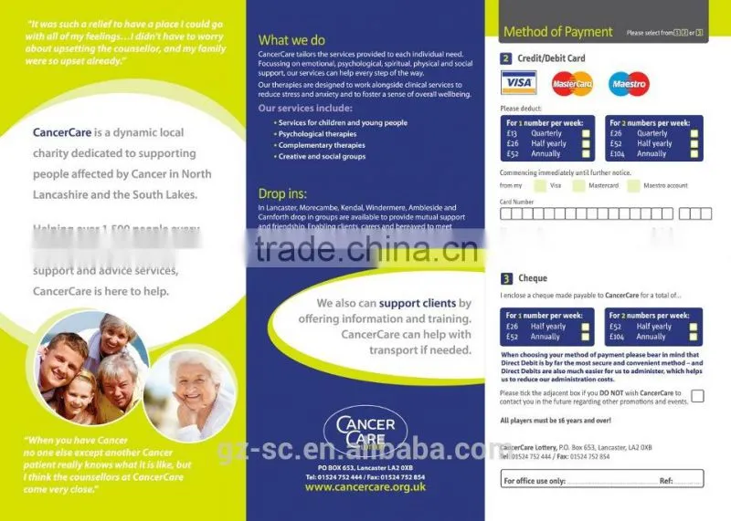 Customized printable leaflets