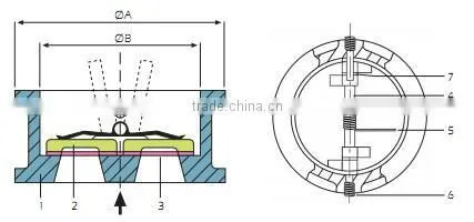 DN200 PN10 Double Disc Check Valve