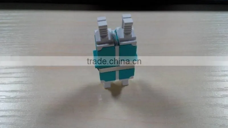 2 port 10G OM3 Aqua LC/UPC Duplex Multimode Optical fiber Adapters