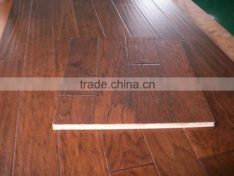 American Hickory Wood Engineered Flooring plywood indoor floor