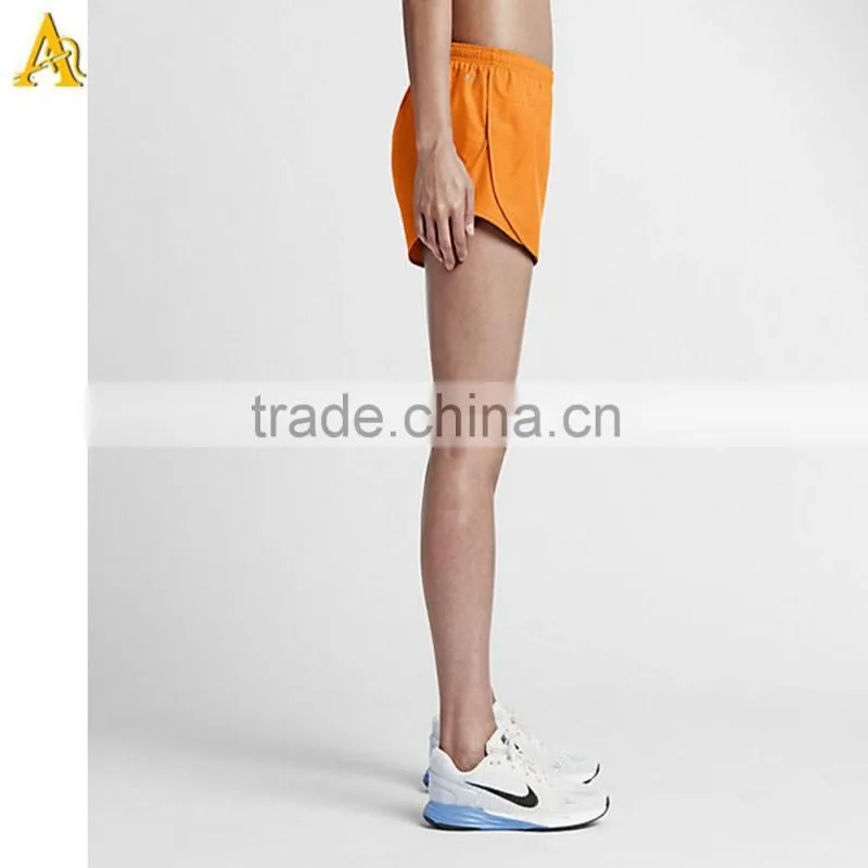 Breathable women girl running shorts gym sports fitness shorts