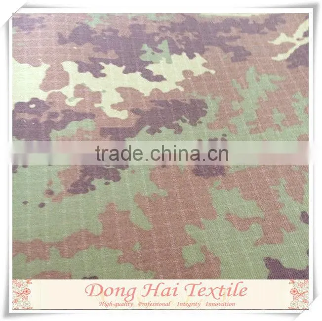 CVC custom plaid fabric camouflage