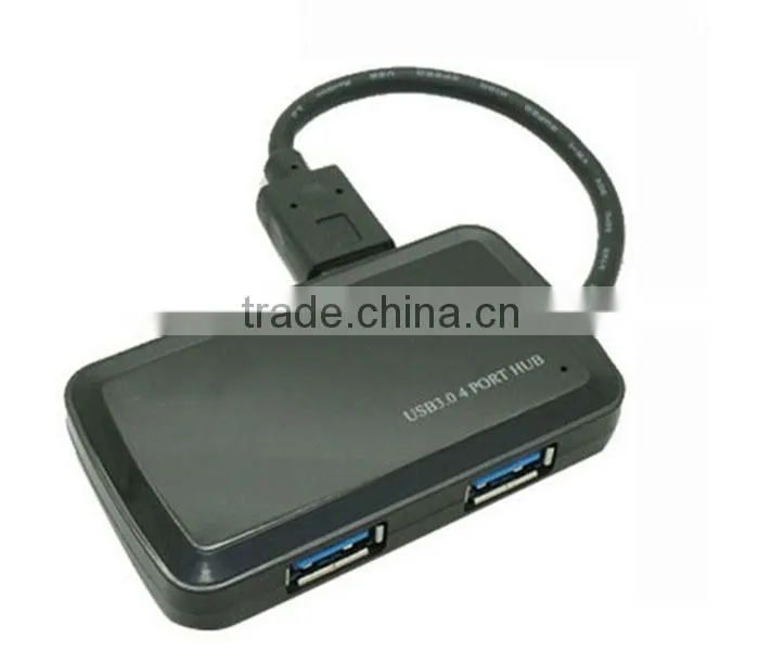4-Port USB 3.0 Portable Compact Hub For PC Laptop Super Speed 5Gbps