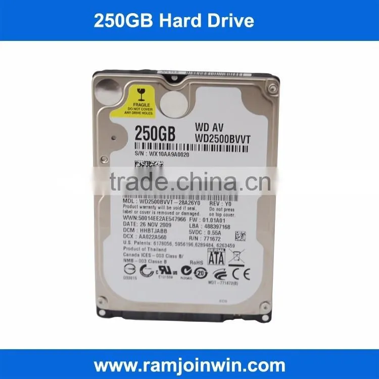 Slim 2.5inch 5400rpm 250GB hard disk