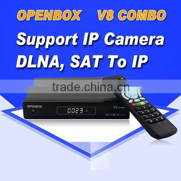 nice product !openbox V8 combo DVB-S2 and DVB-T2 free IPTV twin tuner set top box for UK/italy/USA market