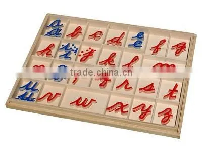 Montessori educational material for large curise monveable alphabet