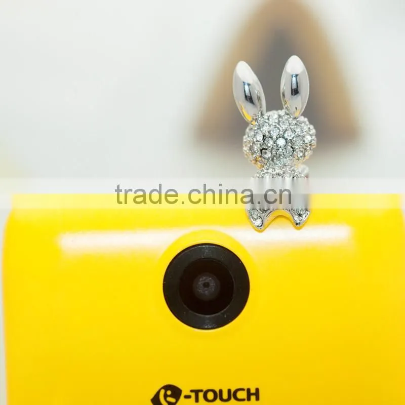 rhinestone dust plug luxurious rabbit earphone dust,promotion gift A48