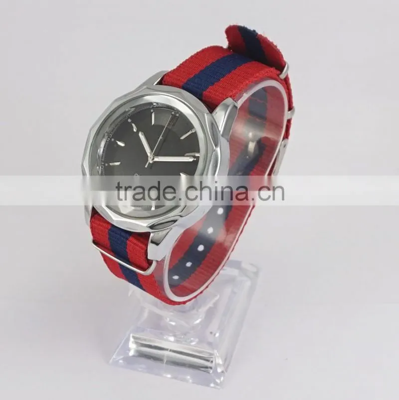 2015 Fashion nylon Changeable Band Watch with Best Men Wrist Watch Low Price